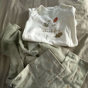 Carters Thankful Set - White and Green